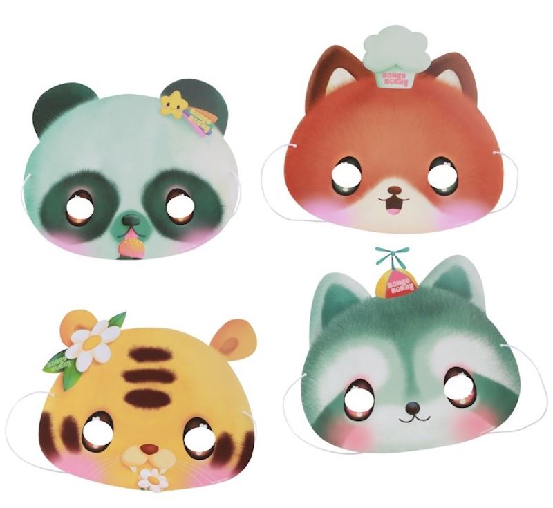 8 party masque Bangoberry 4 ass.