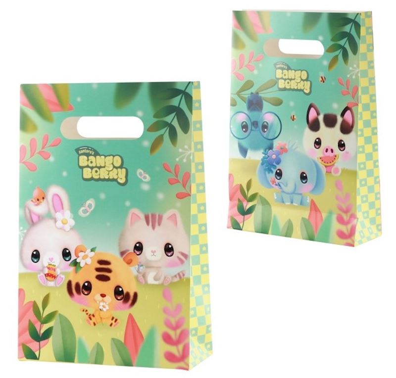 Set 4 sacs cadeaux Bangoberry 16x24 cm