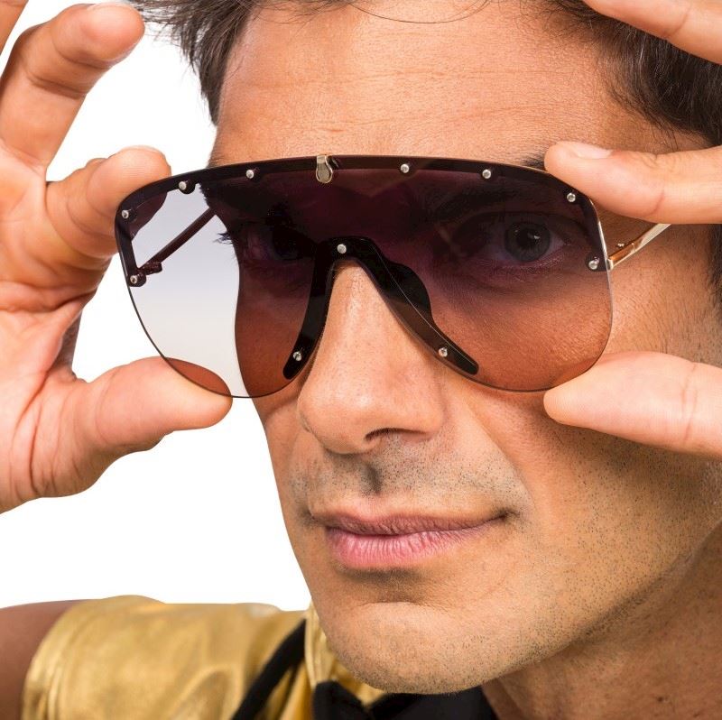 Lunettes rappeur verres fumes 