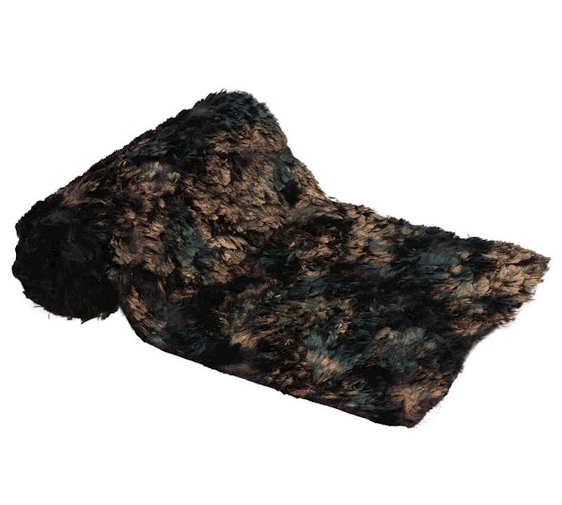 Tischläufer aus Kunstpelz mit Baumrindeneffekt 26 cmx3 m