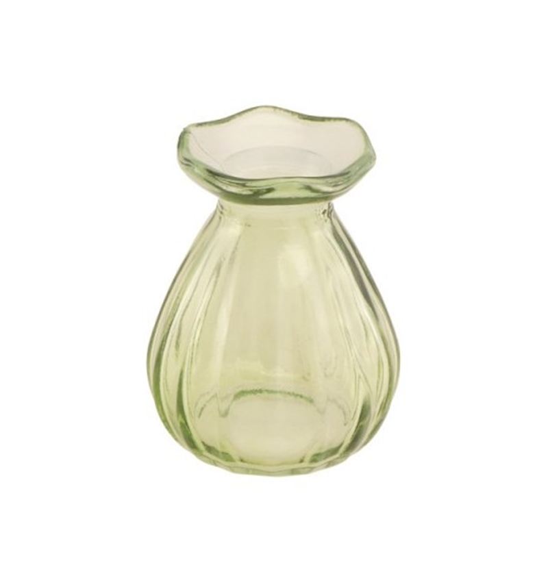 Vase Corolle vert 7x9 cm