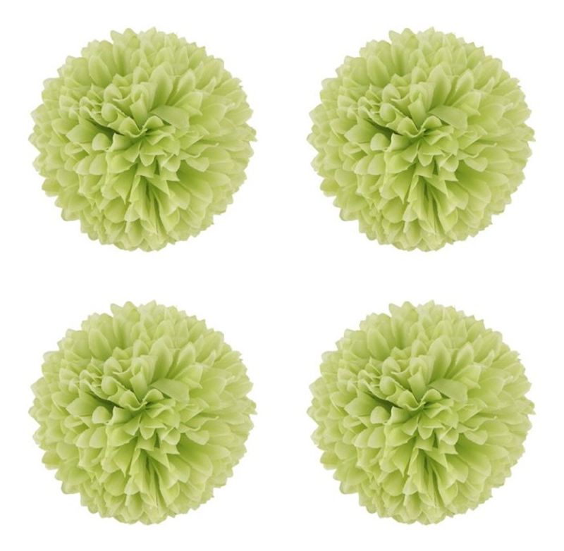 Dahlias 4 pcs. vert 8.5x5 cm