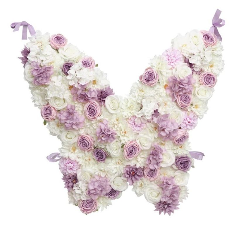 Support Floral Butterfly 92x80x9 cm
