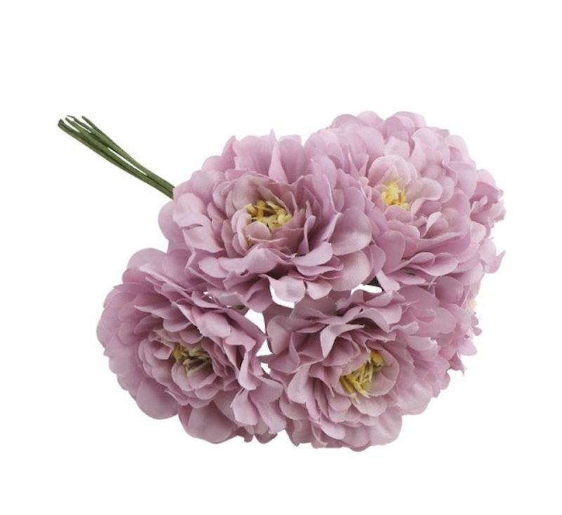 Blumen Bouquet Camelia lilla 11x8x13 cm