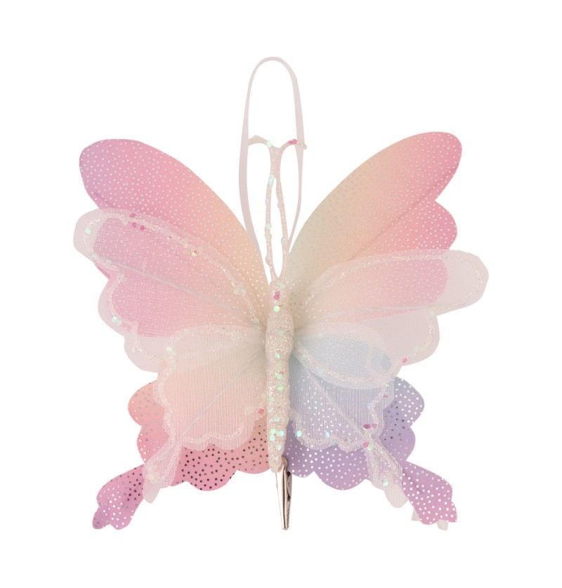 Papillon avec support pince 19x3x23 cm