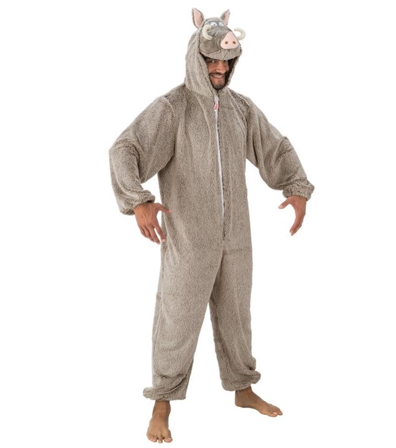 Costume en peluche sanglier taille 180 cm