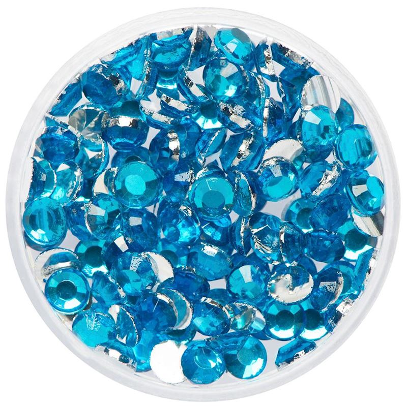 Glitzersteine blau 2.5 g Aquamarine