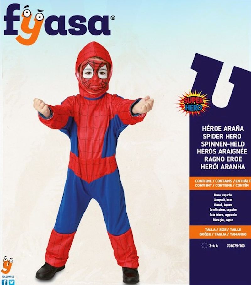 Costume Héros araignée taille 3-4 ans