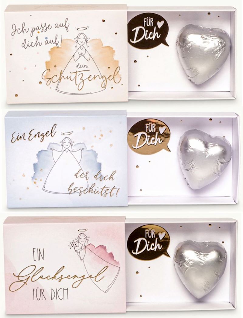 Box Schutzengel avec coeur de chocolat 13 g