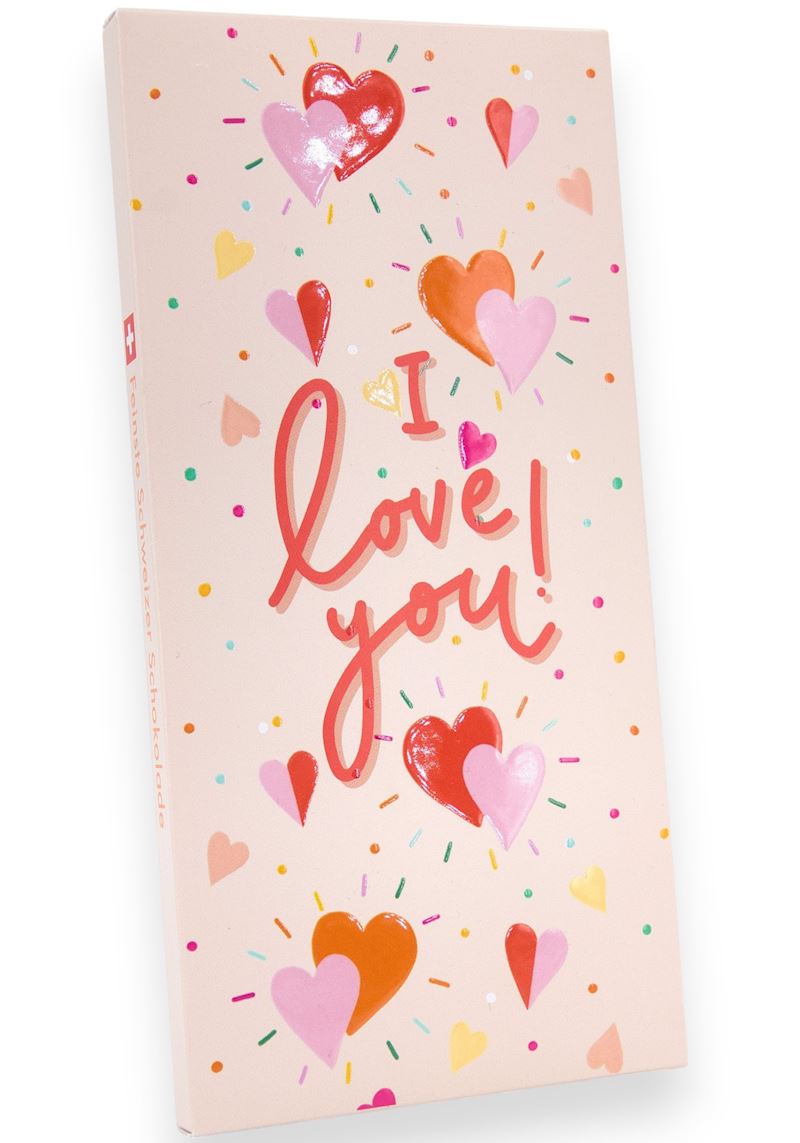 Schokoladentafel 100 g I Love You