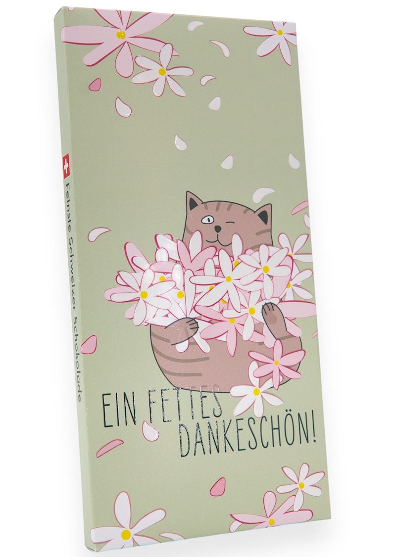 Schokoladentafel 100 g Ein Fettes Dankeschön
