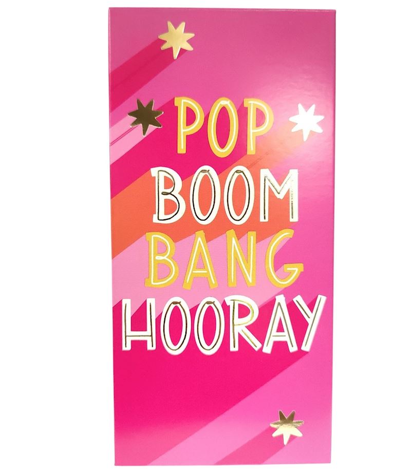 Schokoladentafel 100 g Pop Boom Bang Hooray