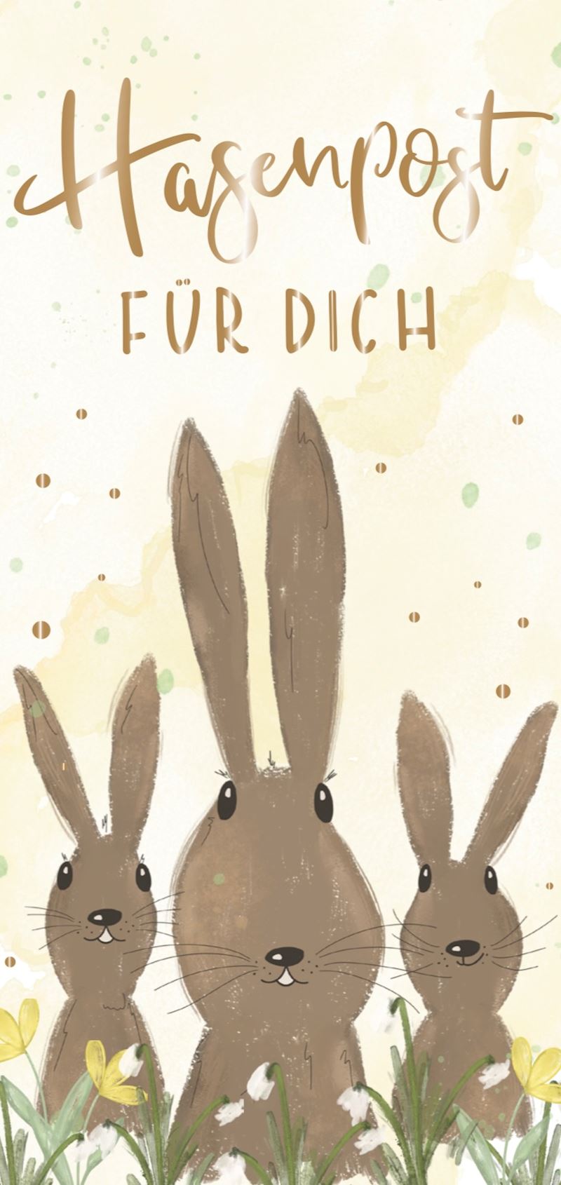 Schokoladentafel 100 g Hasenpost für Dich