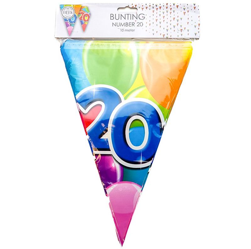 Guirlande de fanions 10 m 20 x 30 cm, 20