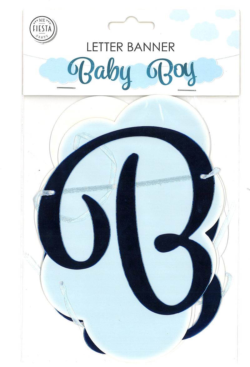 Girlande Baby Boy blau 2 m 