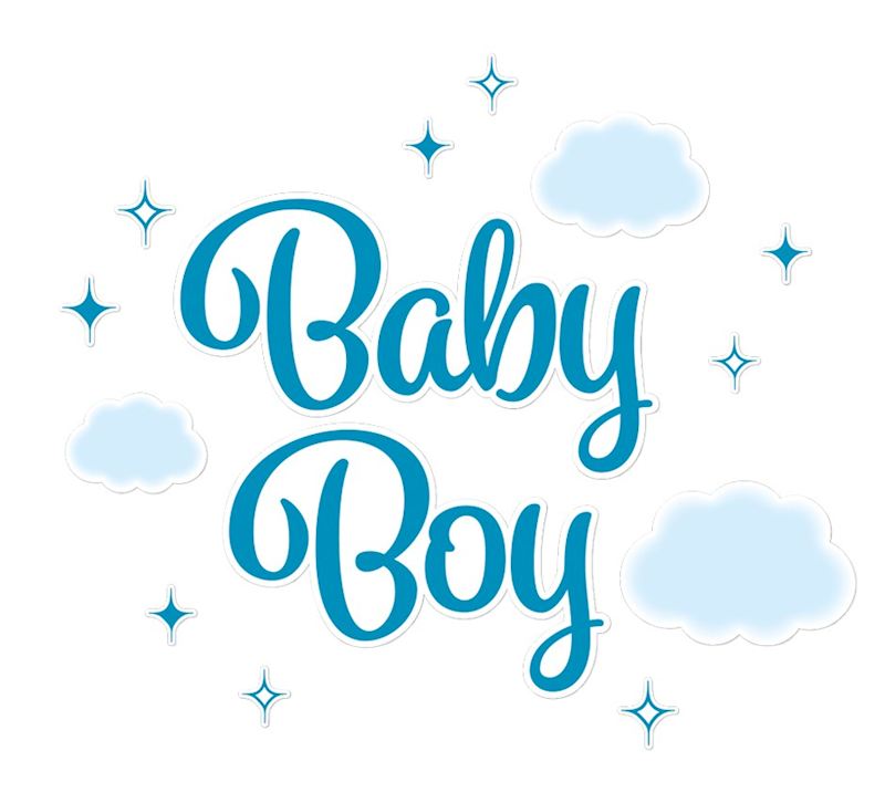 Fensteraufkleber Baby Boy 30x40 cm