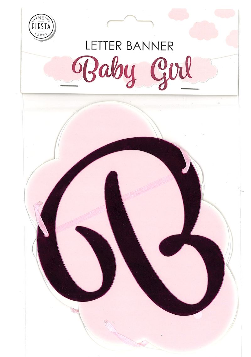 Girlande Baby Girl 2 m rosa 