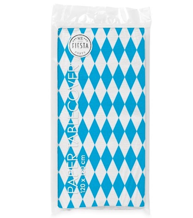 Papiertischdecke 120x180 cm Bayerisch blau