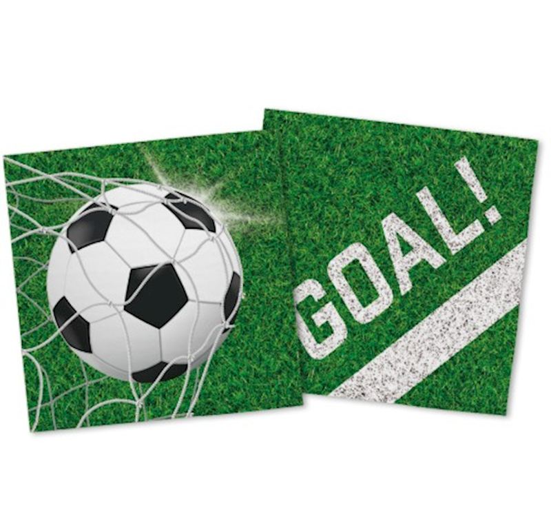 Servietten Fussball 20 Stk. 33x33 cm