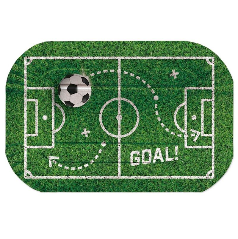 Einwegtabletts Fussball 30x20 cm, 2 Stk.