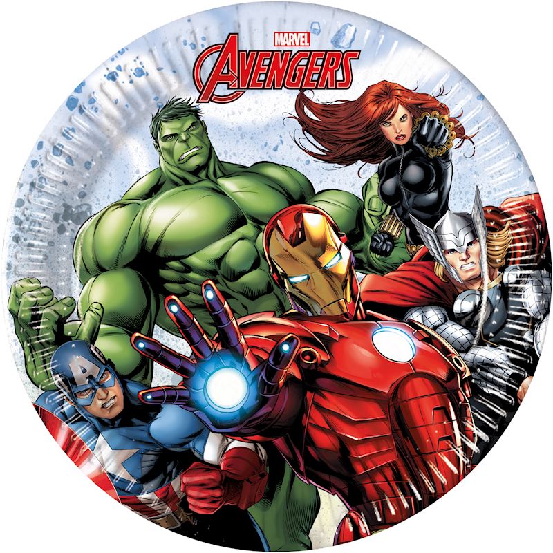 Assiette de fête Avengers Infinity Stones 20 cm, 8 pcs