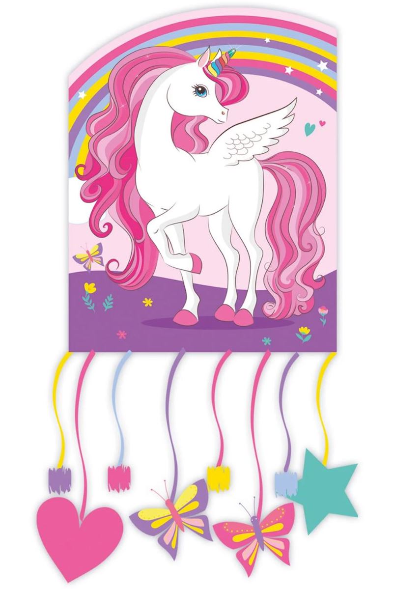 Pinata Einhorn DIY Karton 37x23 cm