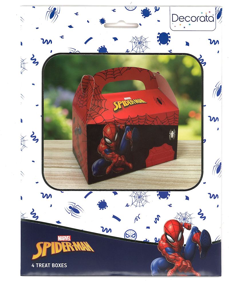Geschenkboxen Spiderman 4 Stk. aus Karton 9x15 cm