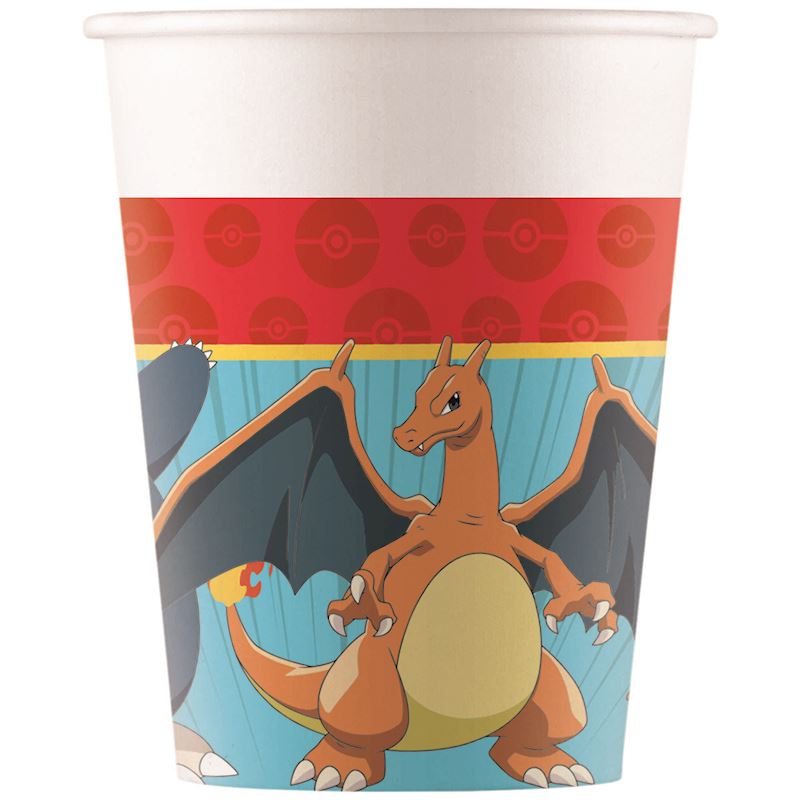 Partybecher Pokémon 200 ml 8 Stk. aus Karton