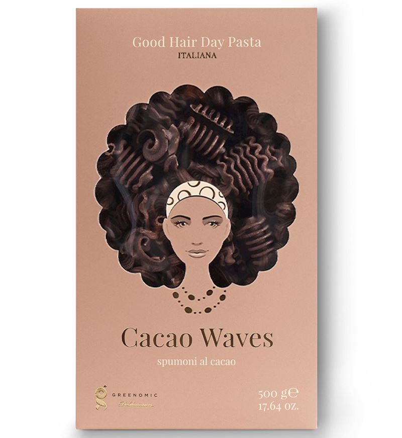 Good Hair Day Pasta Cacao Waves, spumoni al