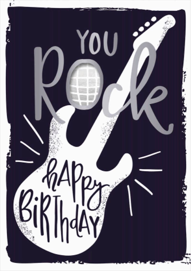 Carte Musique Anniversaire We Will Rock You Templatekit 2 5
