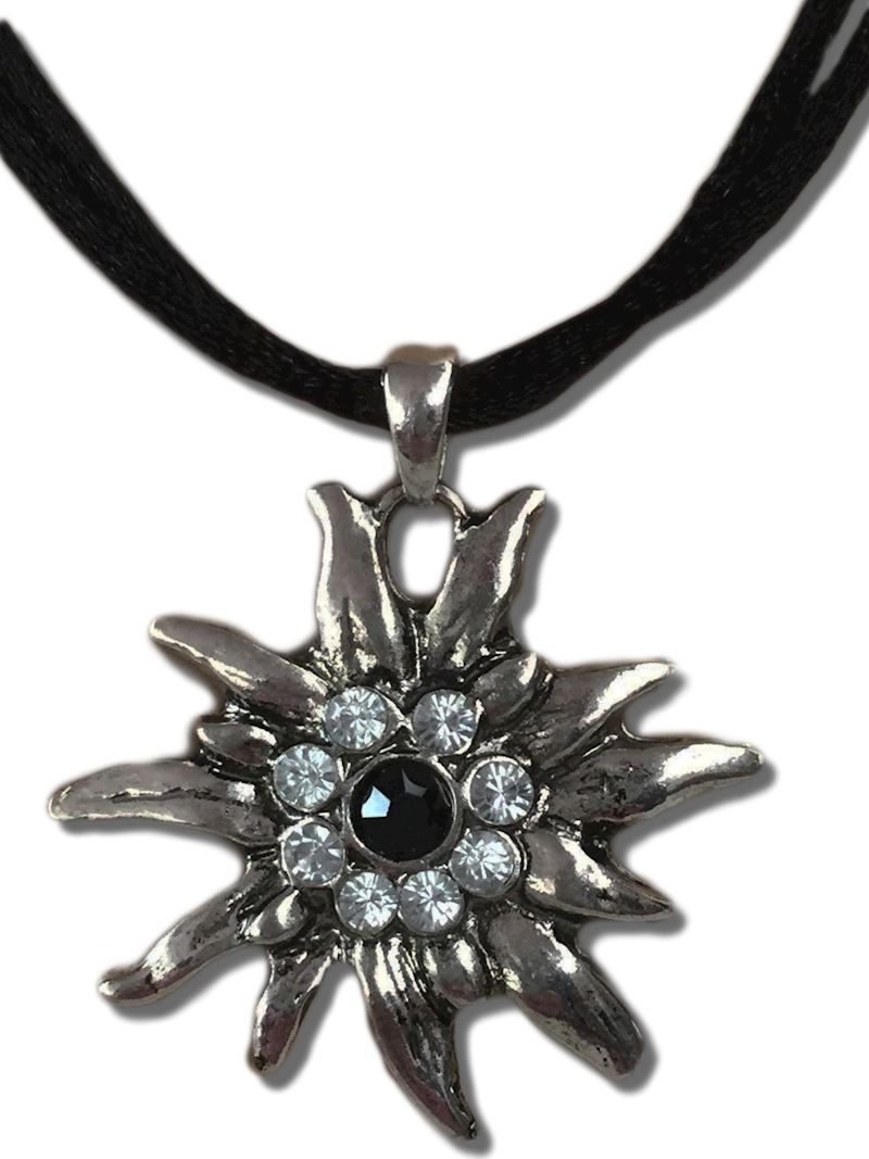 Collier traditionnel Edelweiss argent