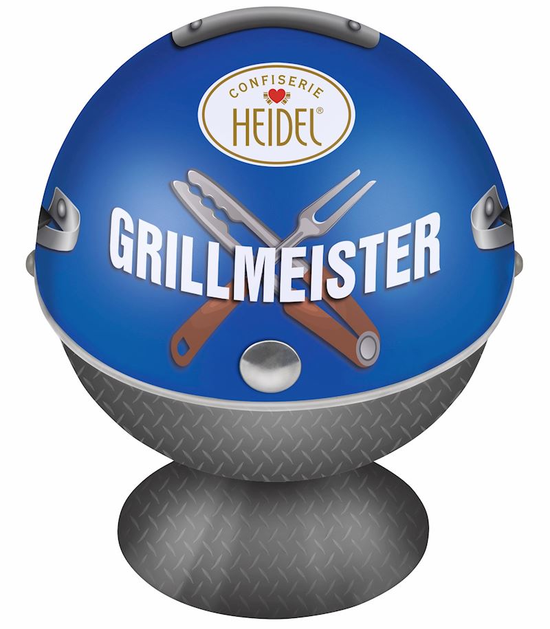 Grillmeister zum Aufklappen mit Schoko Pralinen, 86 g