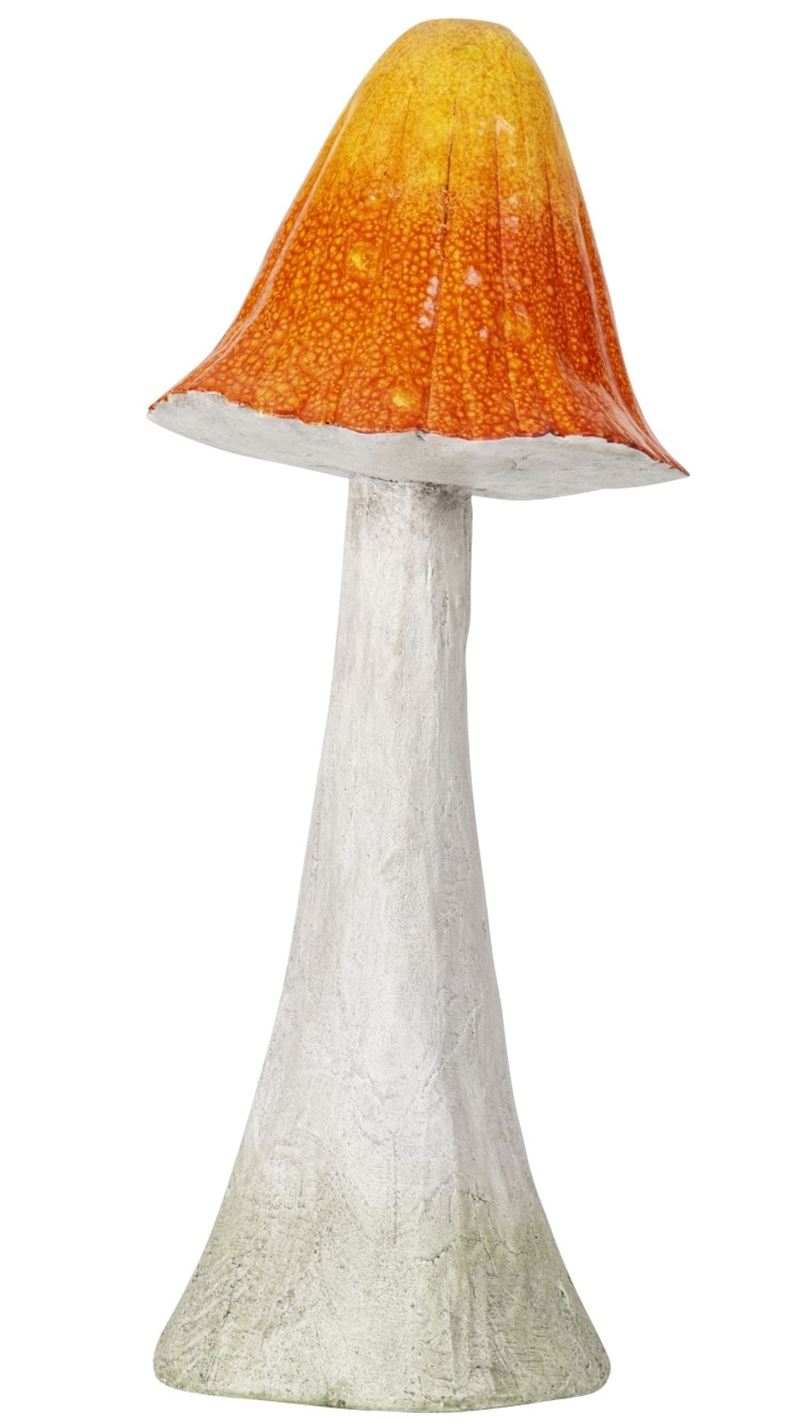 Deko Pilz rot-orange 55 cm Magnesia