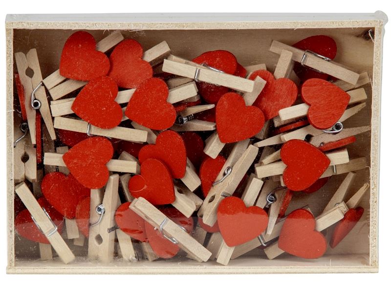 Coeurs clip 50 pcs 