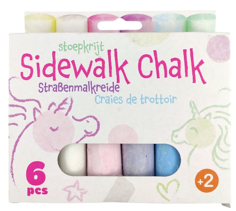 Craie pour route 6 pcs. dans le carton