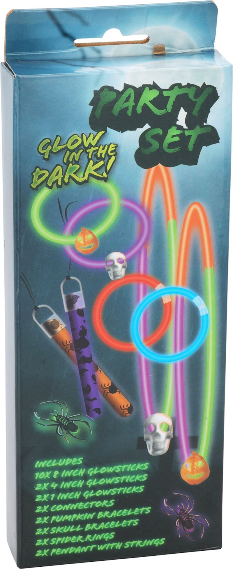 Party Set 10 pcs. Glow in the dark Halloween
