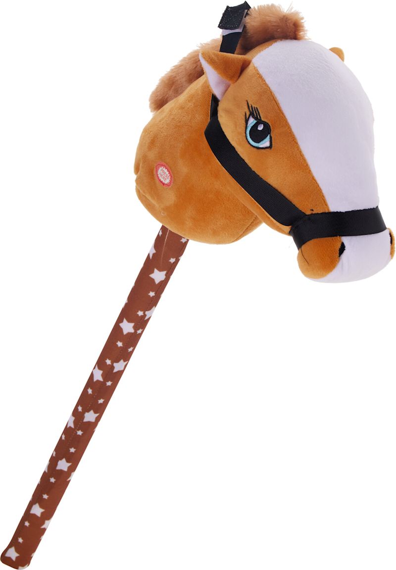 Steckenpferd Plüsch braun mit Sound 68 cm
