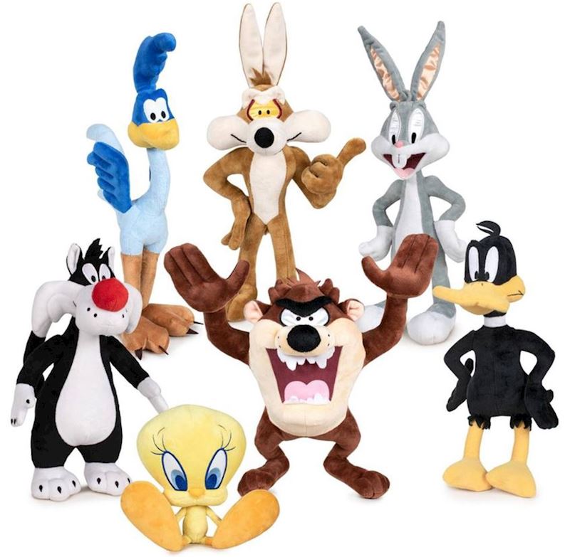 Plüsch Looney Tunes 7-fach. 25 bis 37 cm