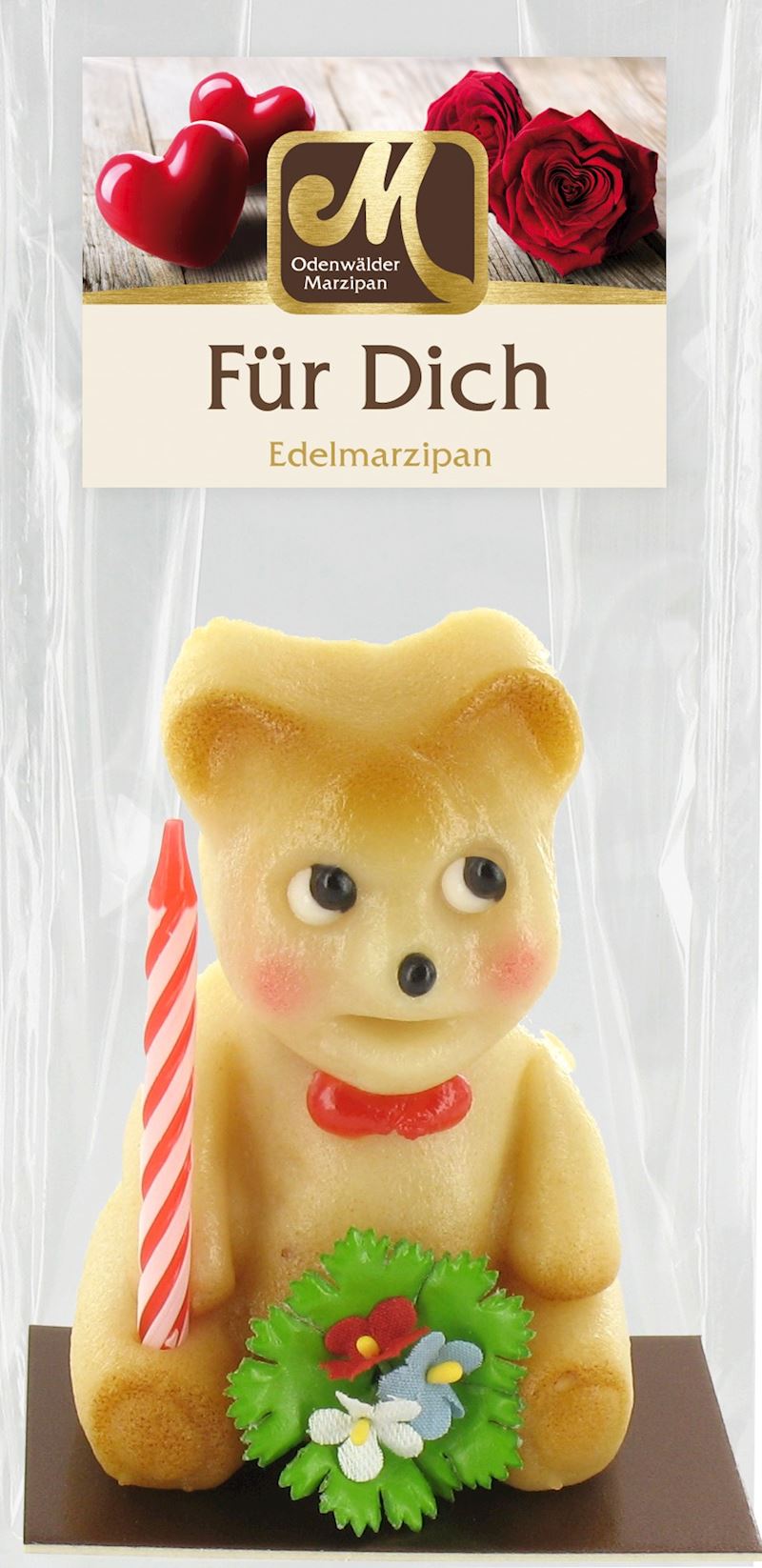 Massepain ours avec bougie sachet 90 g