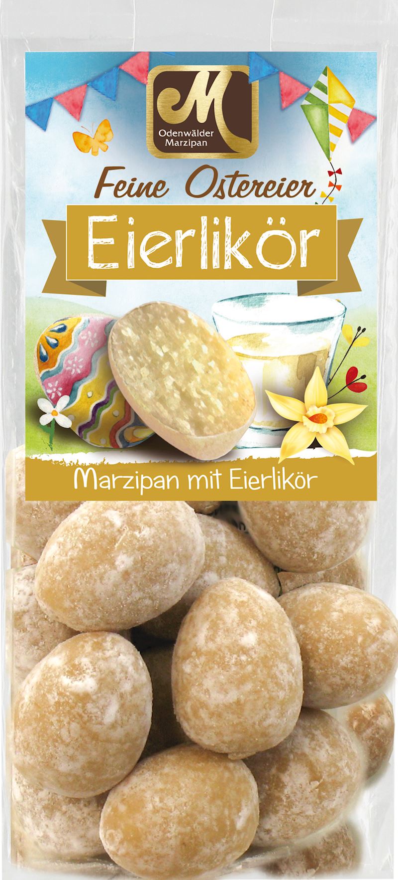 Massepain oeufs avec liqueur d'oeufs sachet de 150 g
