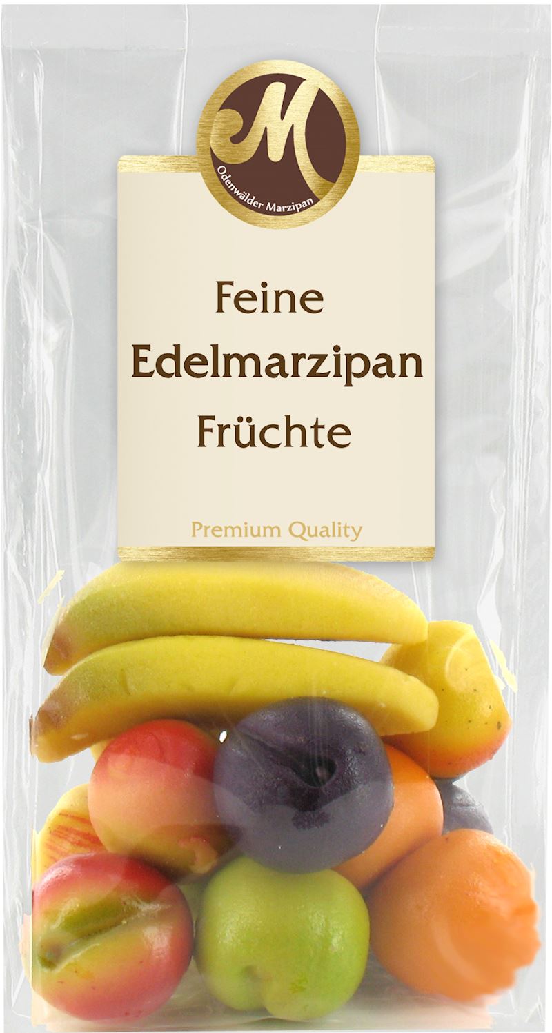 Massepain fruits sucrés 200 g dans le sachet