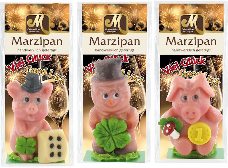 Marzipan Neujahrssortiment im Beutel 50 g