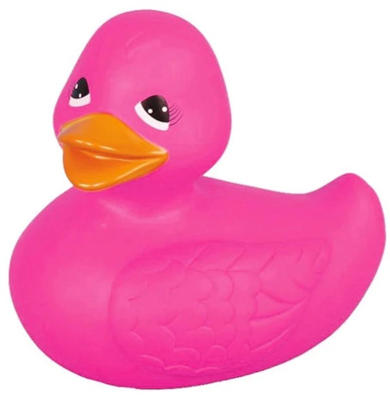 Canard de bain XXL rose 25 cm 