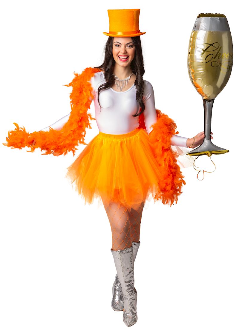 Tutu neon orange Grösse L/XL 