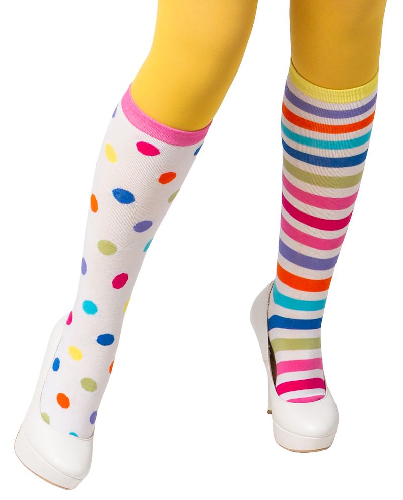 Chaussettes de Clown colorées 