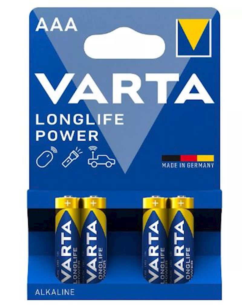 Pile Varta AAA 4 pcs. Longlife Power