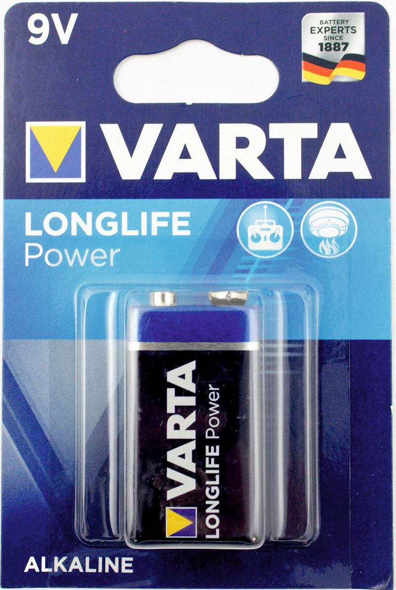 Batteries Varta 9 Volt Longlife Power