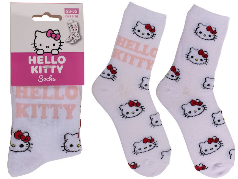 Socken Hello Kitty weiss Grösse 28/35