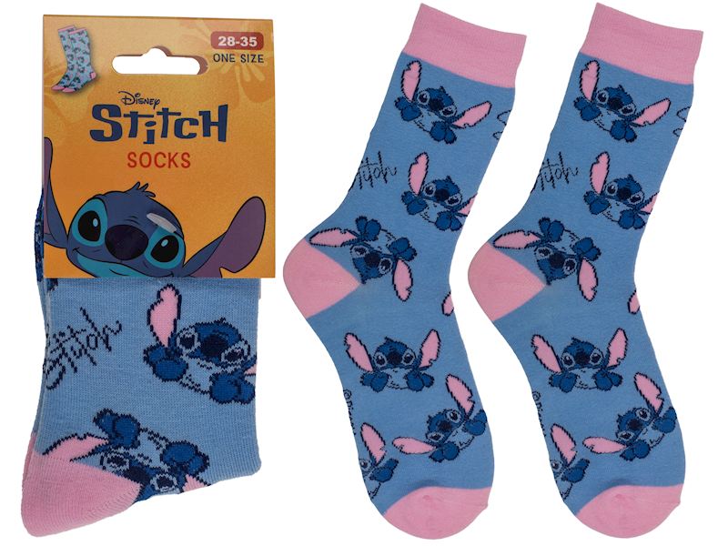 Socken Stitch blau Grösse 28/35