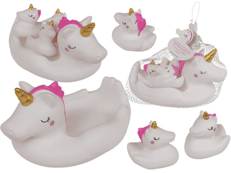 Bade Einhorn Set 4 tlg. 17x12 cm